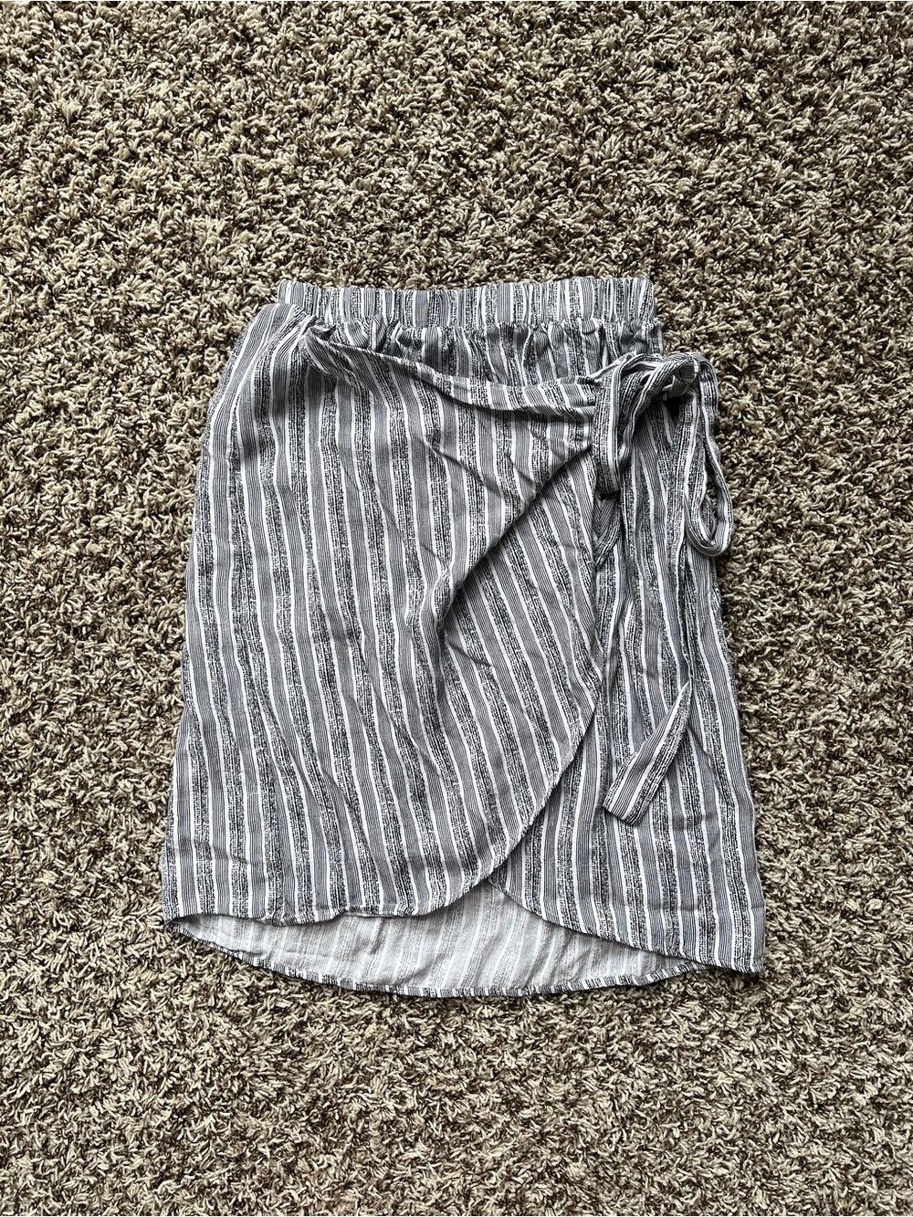 Blue Rain Francesca’s Striped Wrap Skirt